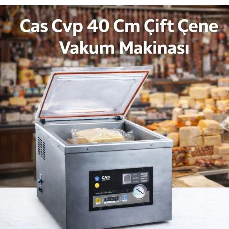CAS CVP 40 Cm Çift Çene Vakum Makinası