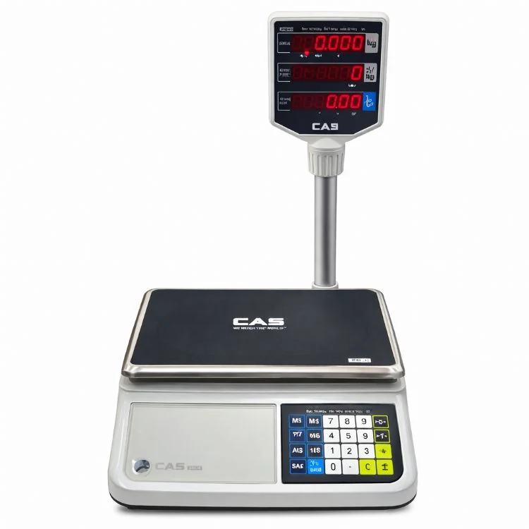 CAS PRII 30 EP Led Fiyat Hesaplamalı Terazi 30 Kg Boyunlu