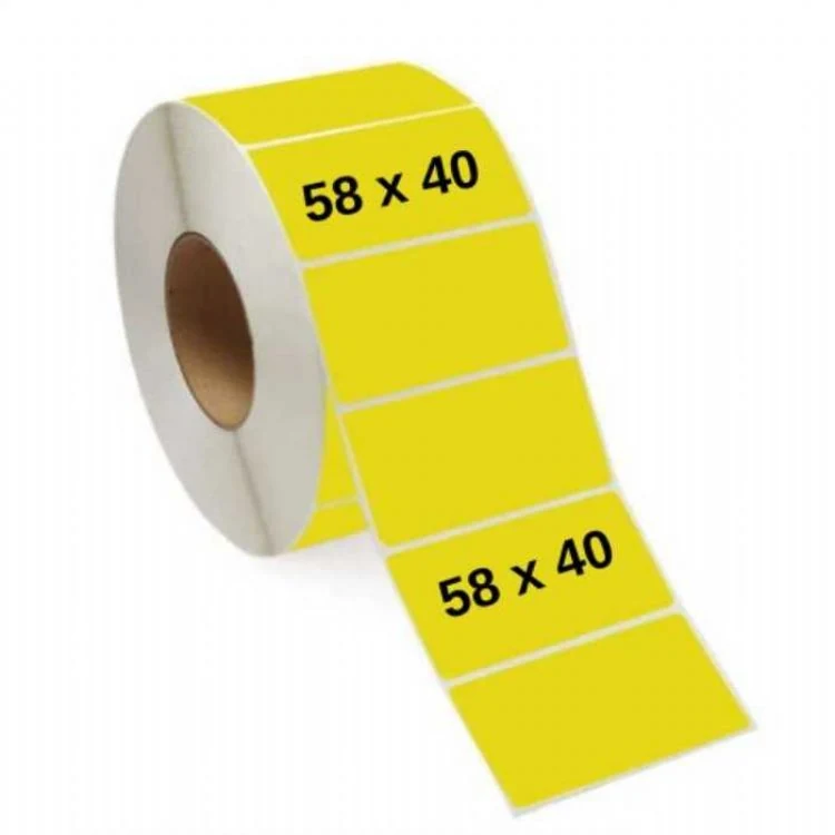 Etiket 40 X 58 Kuşe 500 Sarım Sarı Eczane Kullanımı için 1 Adet