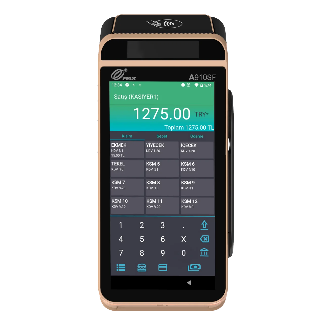 PAX A910SF Android YazarkasaPOS