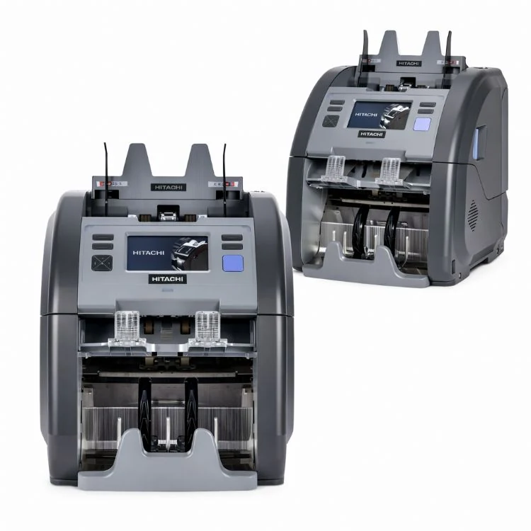 HITACHI-Hunter Ih-110 İki Katlı, 30 Ülke Kombinasyonlu Karışık Para Sayma Makinesi