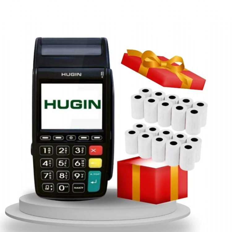 HUGİN Tiger 4G T300 Yeni Nesil Pos YazarKasa + 20 Rulo