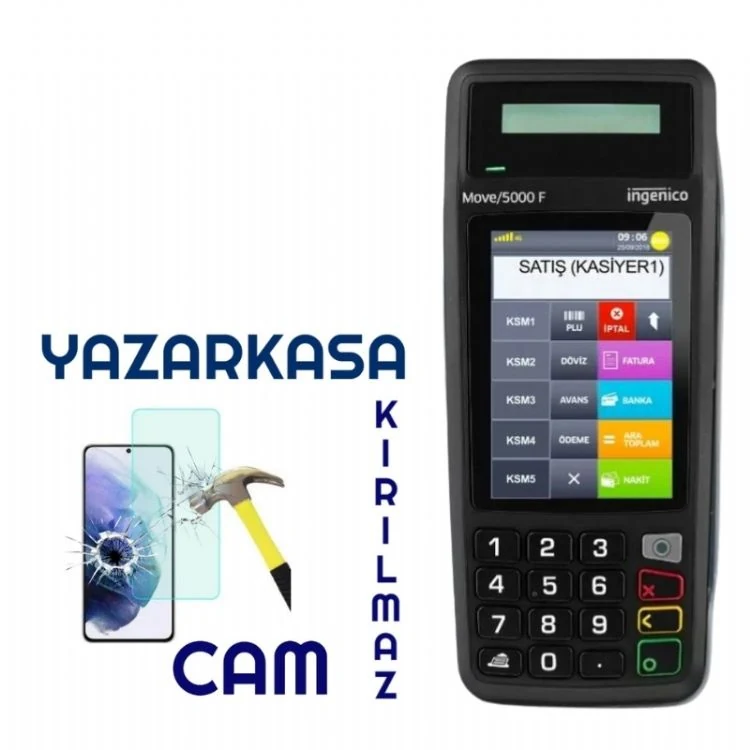 İNGENİCO Move 5000 F Yazarkasa Kırılmaz Cam (NANO)