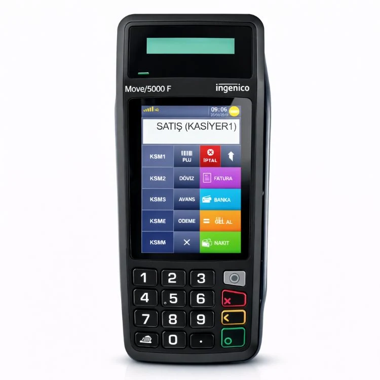 İNGENİCO Move 5000 F Yeni Nesil Pos yazarkasa Kırılmaz Cam Hediye
