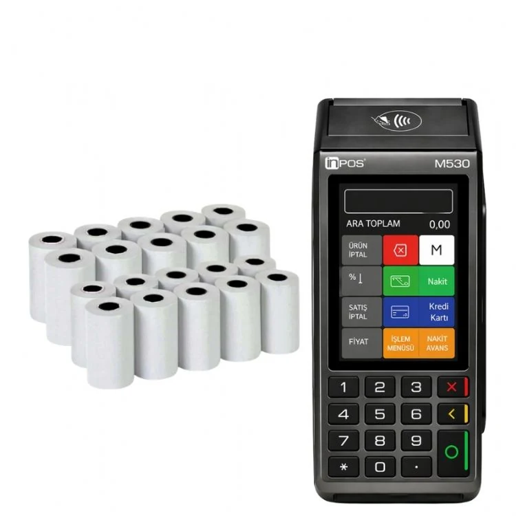 İNPOS M530 4G YazarKasa Pos + 20 Adet rulo Hediye