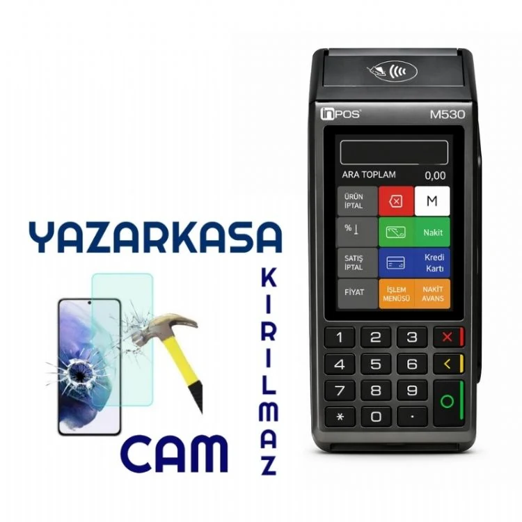 İNPOS M530 Yazarkasa Kırılmaz Cam (NANO)