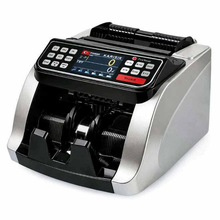 Plus SILVER TL / EURO Kağıt Para Sayma Makinesi - Gri / Siyah Renk