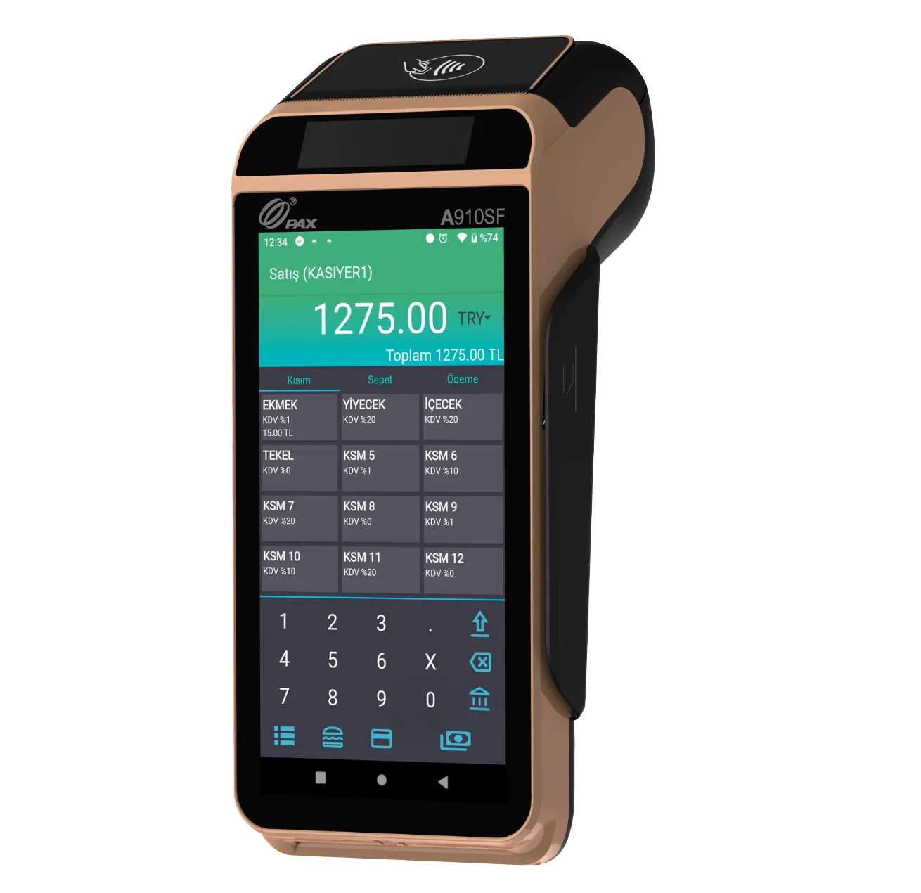 PAX A910SF Android YazarkasaPOS