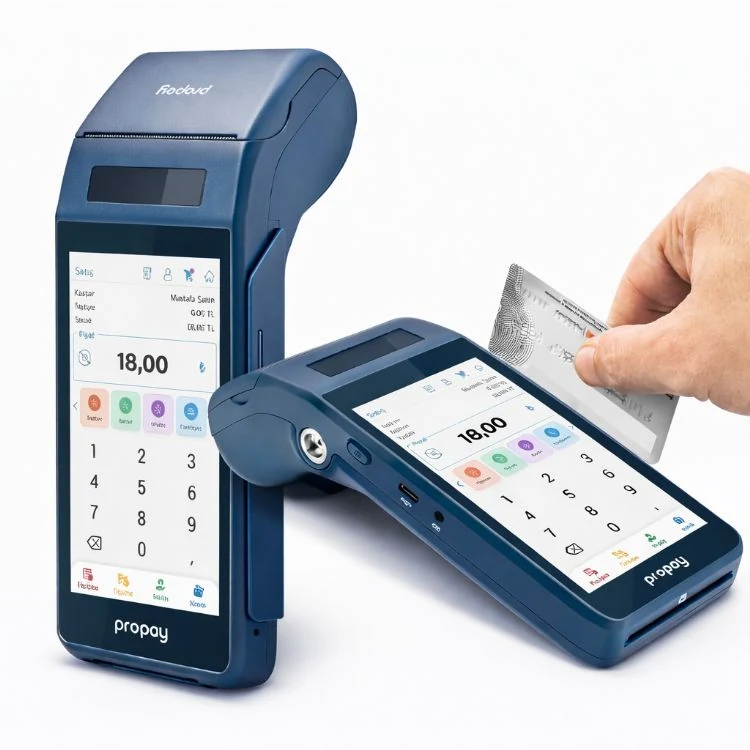 PROPAY P1000-ECR Android Yazarkasa Pos 20 Adet Rulo Hediye