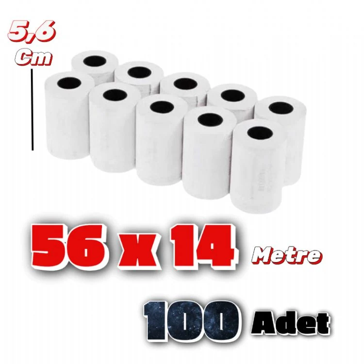 Rulo Yazarkasa Pos 56 X 14 100 Adet