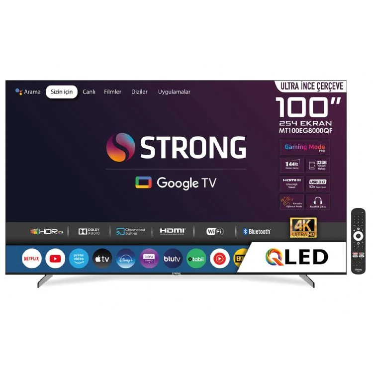 Strong MT100EG8000QF Model Akıllı Televizyon 100 inç