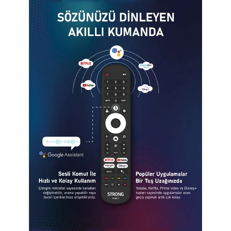 Strong MT100EG8000QF Model Akıllı Televizyon 100 inç